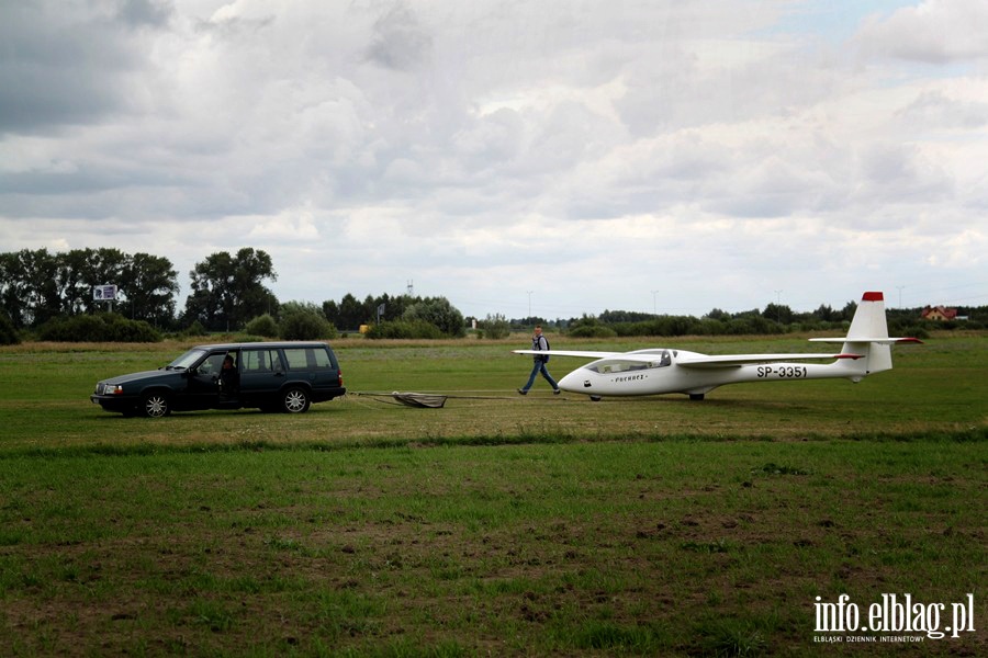 Czarek Maliszewski podczas szkolenia szybowcowego w Aeroklubie , fot. 1