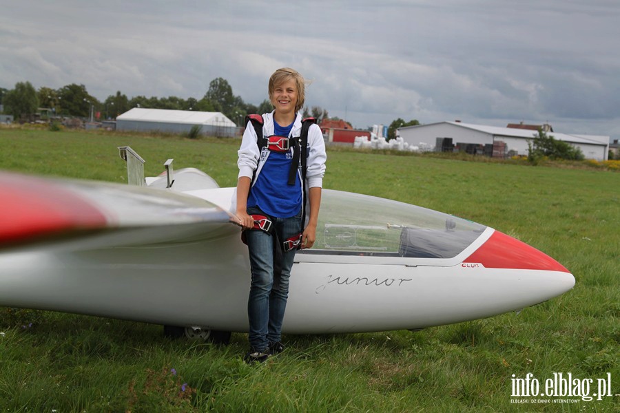 Czarek Maliszewski podczas szkolenia szybowcowego w Aeroklubie , fot. 15