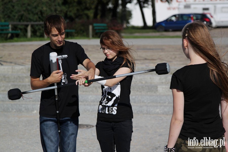 Drugie urodziny Elblskiego Oddziau Abstrakcyjnego, pokaz ogniowy, fot. 11