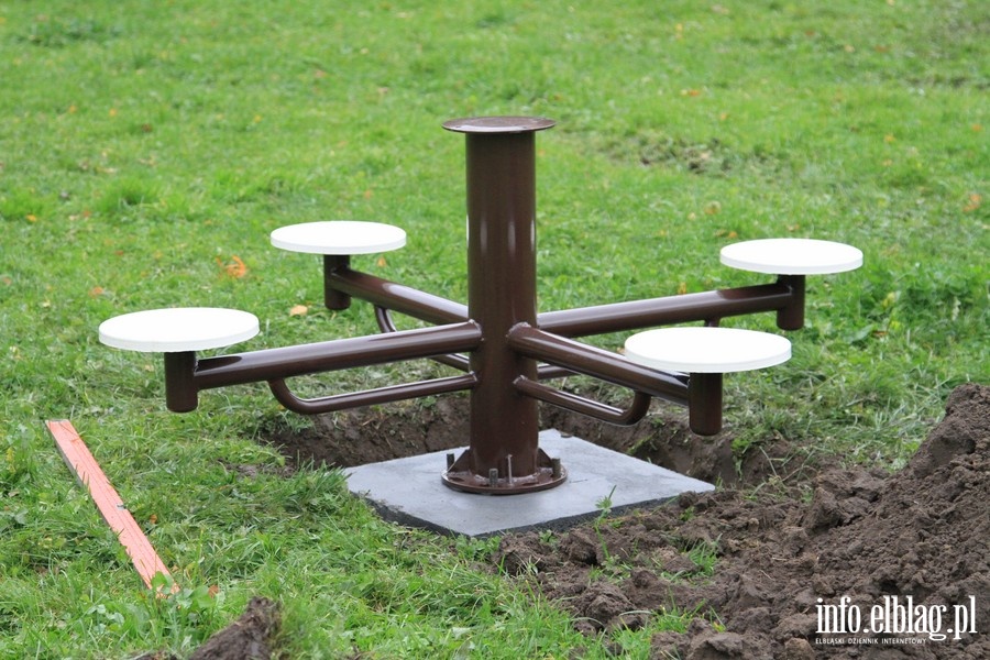 Montaż urządzeń siłowych na zieleńcu przy ul. Mickiewicza, fot. 35