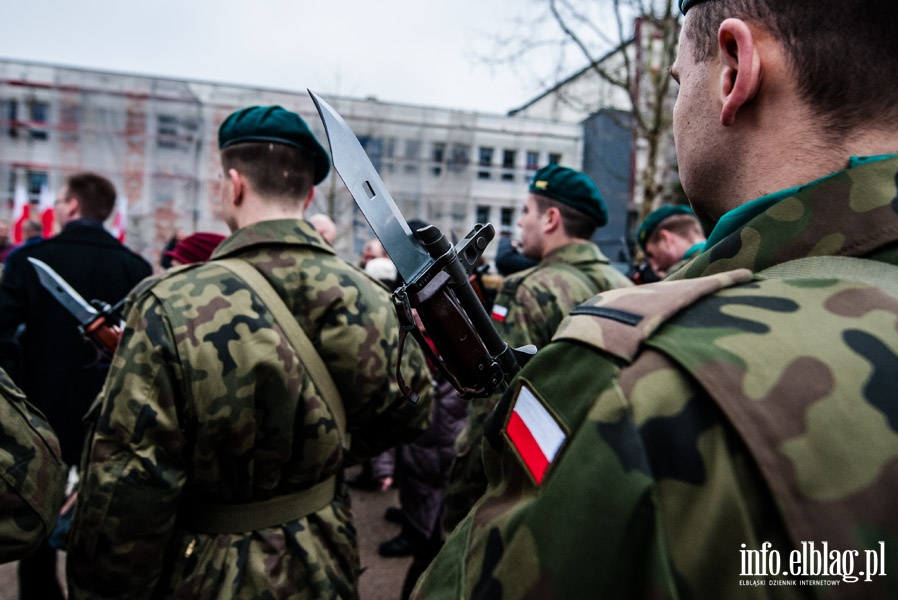 Uroczystość odsłonięcia tablicy pamiątkowej Żołnierzy Wyklętych, fot. 4