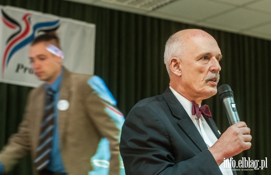 Spotkanie elblążan z Korwinem - Mikke, fot. 14