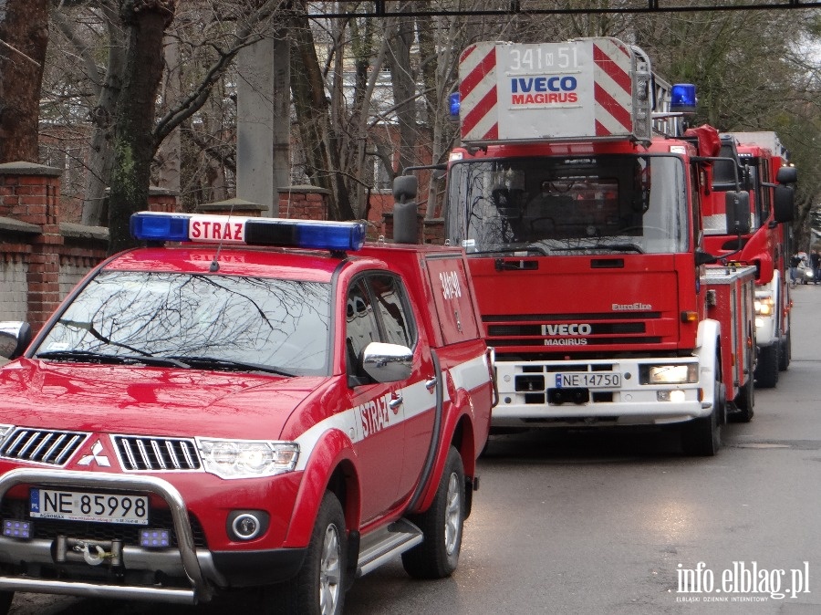 Faszywy alarm bombowy w dawnym szpitalu wojskowym, fot. 18