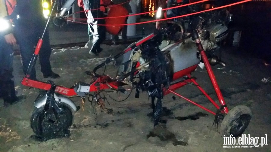 Wypadek motolotni w Ktach Rybackich, fot. 21