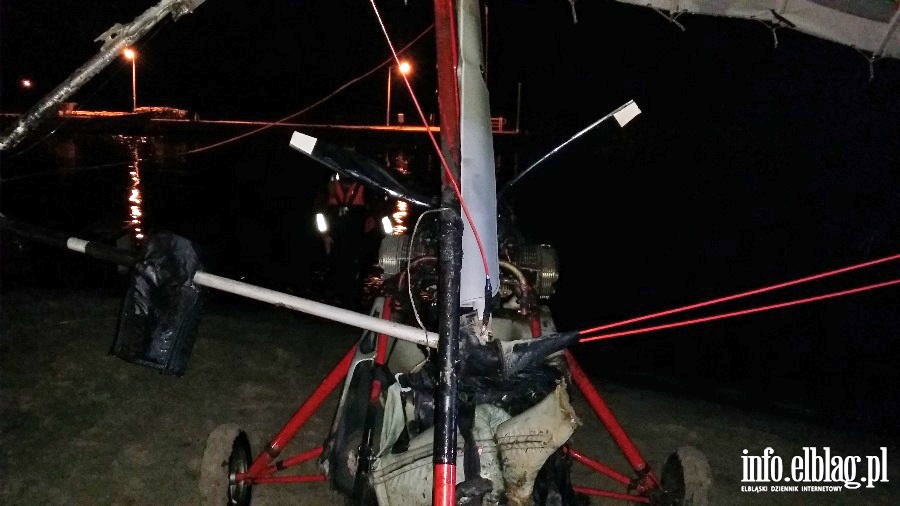 Wypadek motolotni w Kątach Rybackich, fot. 24