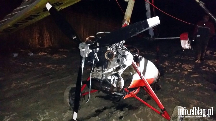 Wypadek motolotni w Kątach Rybackich, fot. 26