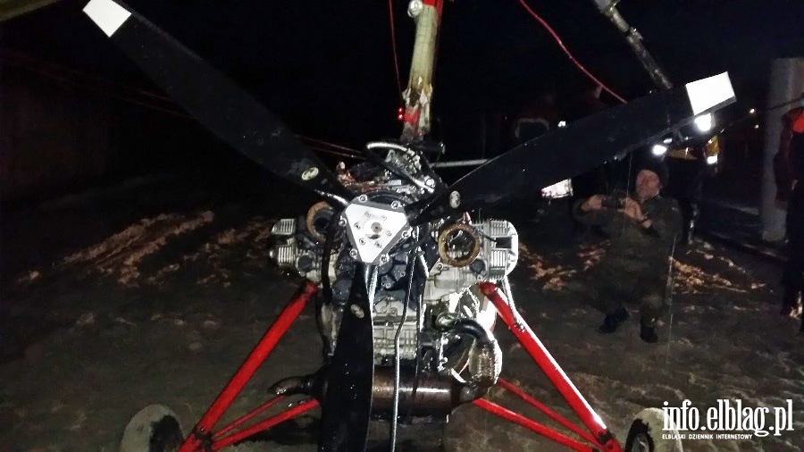 Wypadek motolotni w Ktach Rybackich, fot. 27