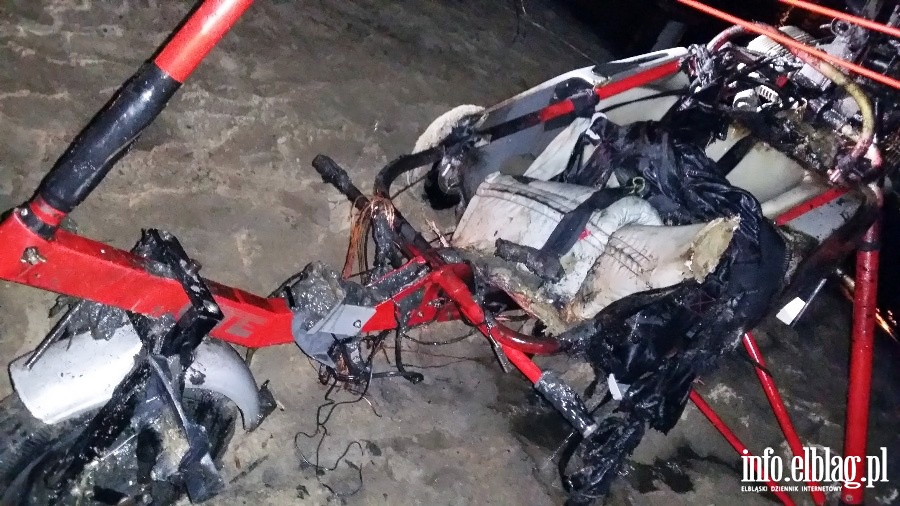 Wypadek motolotni w Ktach Rybackich, fot. 29