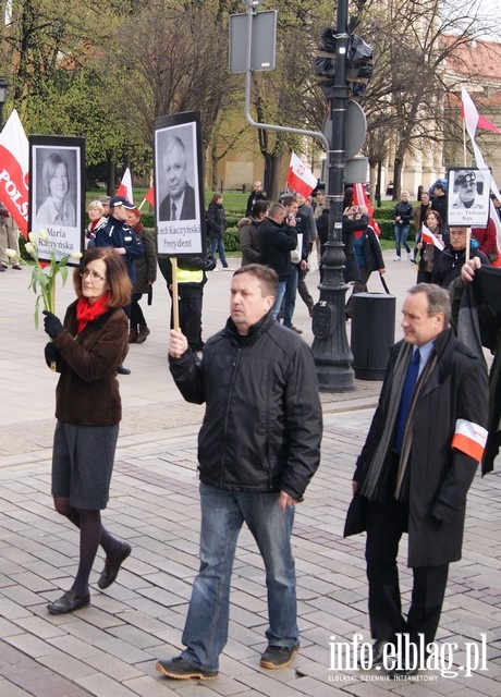 Stoeczne obchody upamitniajce katastrof smolesk - 10.04.2014, fot. 6