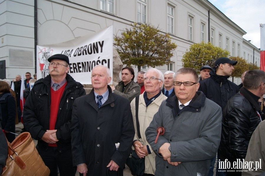 Stoeczne obchody upamitniajce katastrof smolesk - 10.04.2014, fot. 17