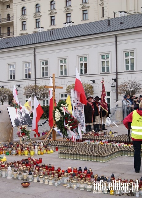 Stoeczne obchody upamitniajce katastrof smolesk - 10.04.2014, fot. 18