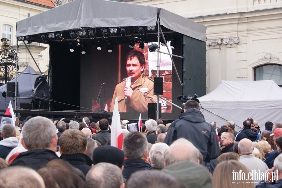 Stoeczne obchody upamitniajce katastrof smolesk - 10.04.2014, fot. 21