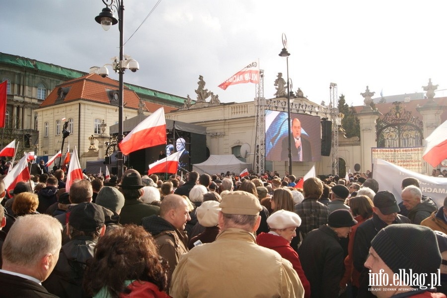 Stoeczne obchody upamitniajce katastrof smolesk - 10.04.2014, fot. 22