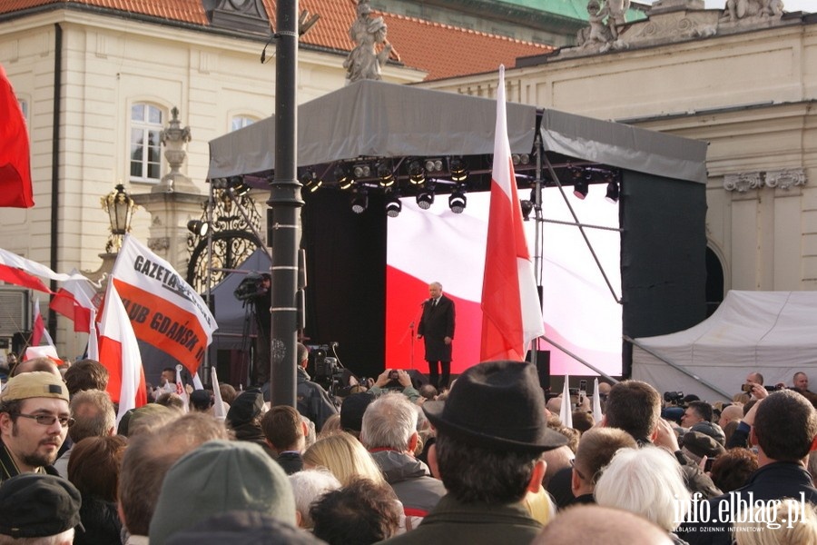 Stoeczne obchody upamitniajce katastrof smolesk - 10.04.2014, fot. 25