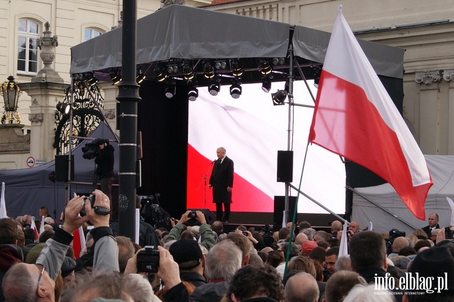 Stoeczne obchody upamitniajce katastrof smolesk - 10.04.2014, fot. 26