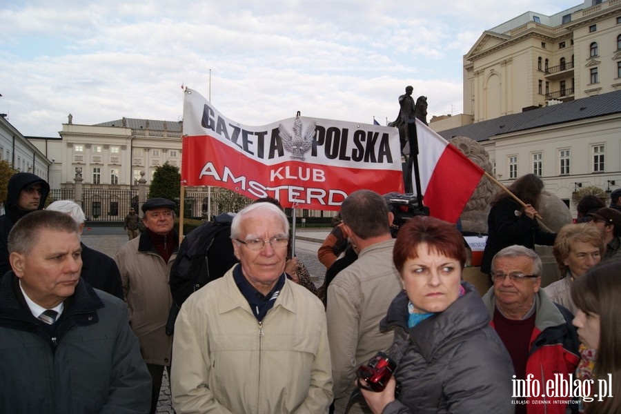 Stoeczne obchody upamitniajce katastrof smolesk - 10.04.2014, fot. 28