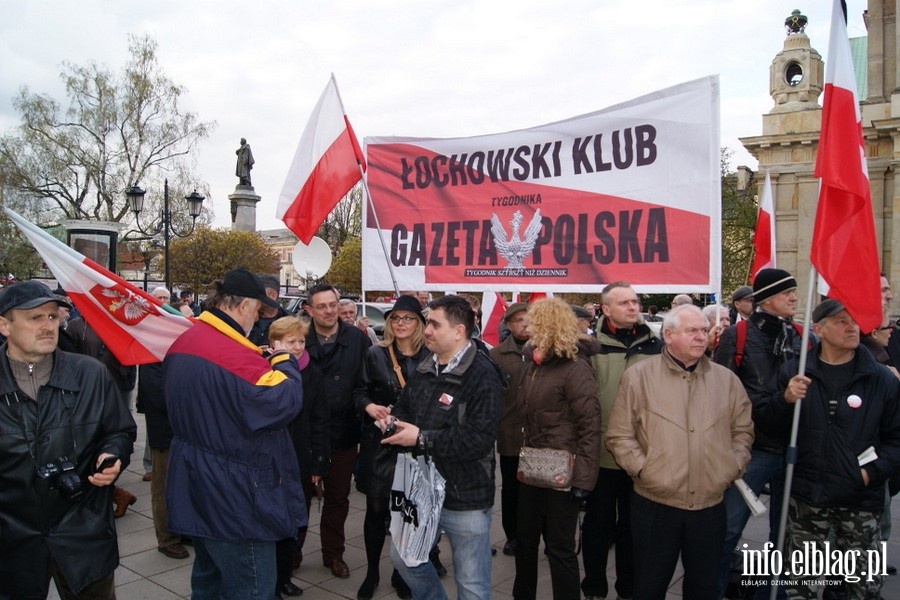 Stoeczne obchody upamitniajce katastrof smolesk - 10.04.2014, fot. 29