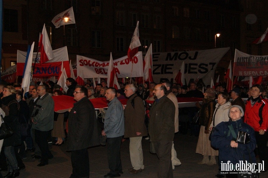 Stoeczne obchody upamitniajce katastrof smolesk - 10.04.2014, fot. 39