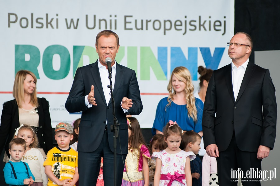 Premier RP Donald Tusk w Elblagu, fot. 4