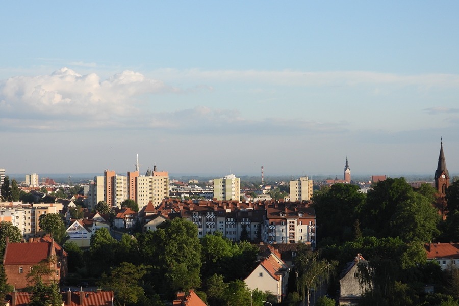 panorama z kościołami