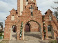 Palmy Wielkanocne-koci w Poskini