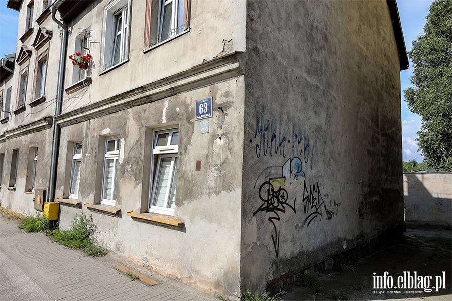 Zaniedbane ulice Elblga. Ulica Malborska, fot. 5