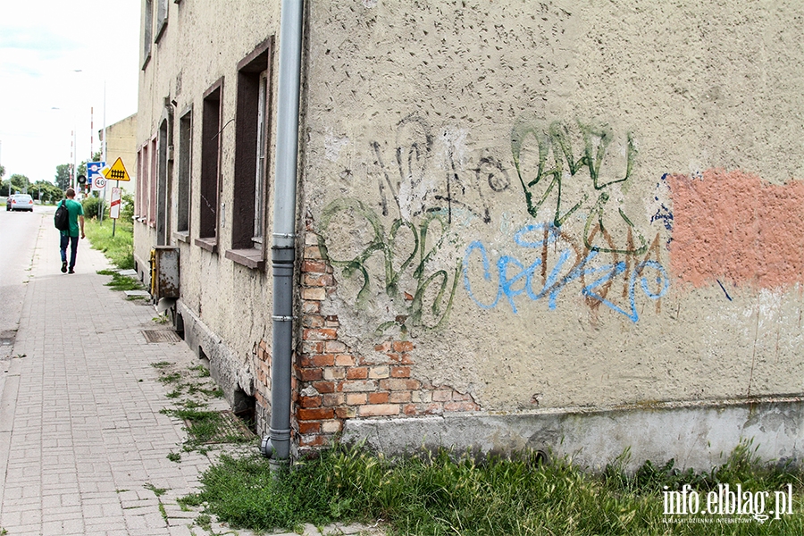 Zaniedbane ulice Elblga. Ulica Malborska, fot. 22